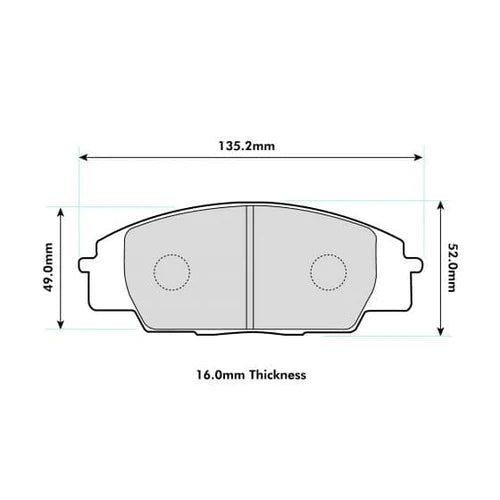 Honda Civic Ep3 Front Performance Brake Pads - PBS Brakes