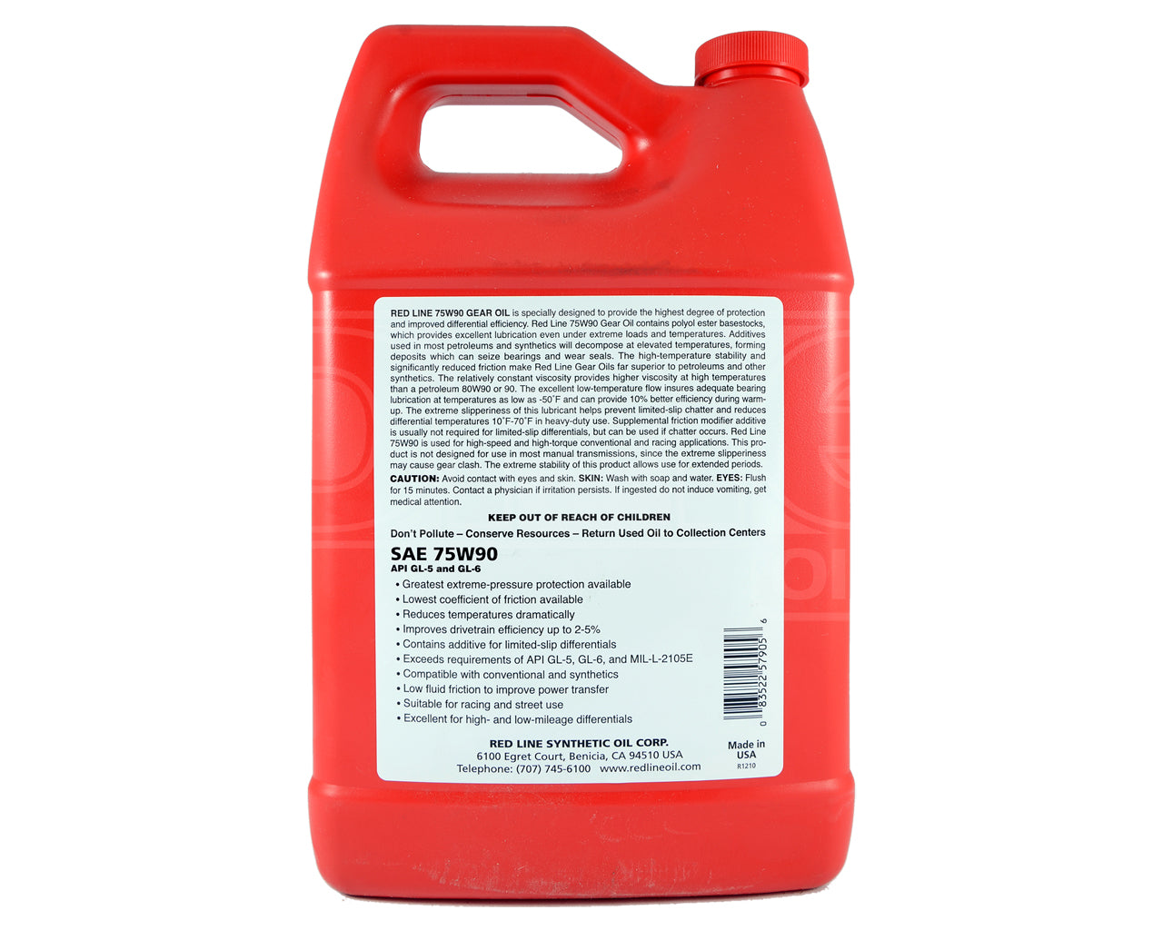 RED LINE Synthetic Gear Oil 75W-90 GL5