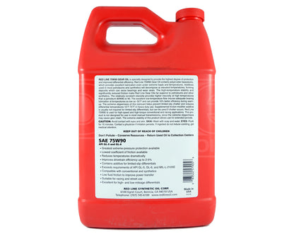 RED LINE Synthetic Gear Oil 75W-90 GL5